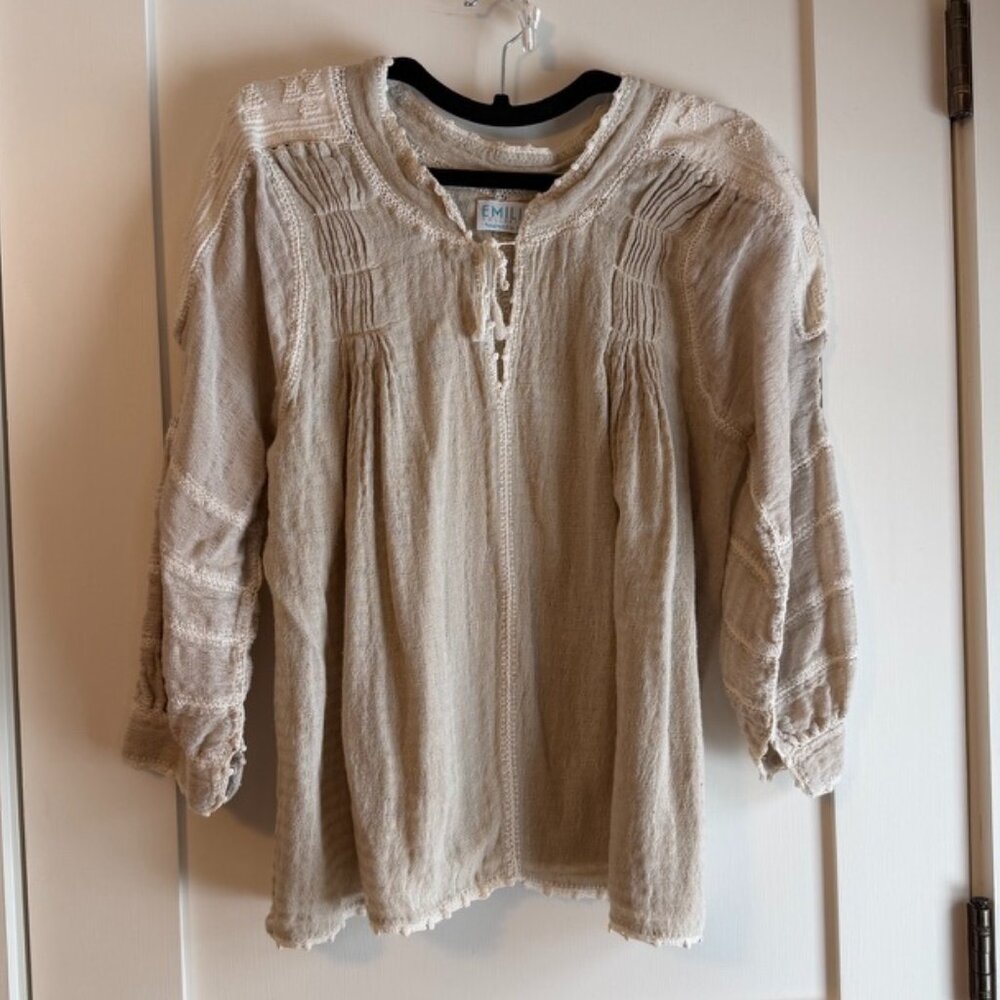 Crochet Mexican Victoria Blouse from Emilia Collection Mi Golondrina